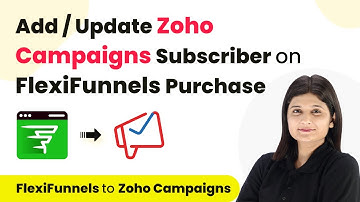 How to Add / Update Zoho Campaigns Subscriber on FlexiFunnels Purchase | FlexiFunnels Zoho Campaigns