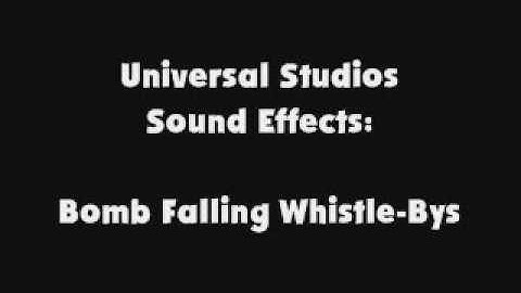 Universal Studios SFX Bomb Falling Whistle Bys
