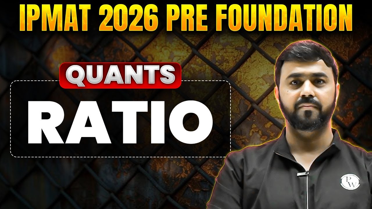 Ratio | Quants | IPMAT 2027 Pre Foundation - YouTube