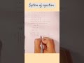 system of equation, rank, determinant
