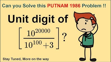 Putnam 1986 Problem | Maths Olympiad | RMO | PRMO | Mathematics | Sahil Sir