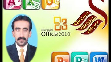 10 How to insert Shapes in MS Word 2010 with Qaiser Abbas