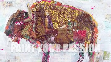 IN THE STUDIO: Mixed Media Painting Inspiration from Kellie Day