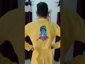 Little krishna,peacock feather painting on fabric|| painting on kurta #fabricpaintingideas #krishna