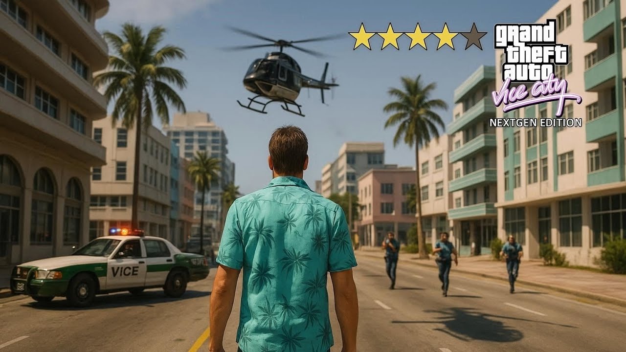 GTA Vice City NextGen Edition 6 Star Wanted Level Challenge Gone 