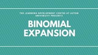 Binomial Expansion with Positive Integer Power