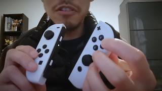 ASMR | (Over) Explaining Nintendo Switch Joy-con Controllers (Whispers + Rambling)