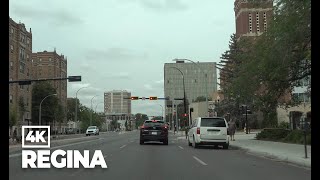 Driving in Regina, Saskatchewan, Canada 4K (2021 Summer)