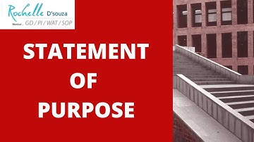 Statement of Purpose| GDPI SOP WAT | Patrick Dsouza