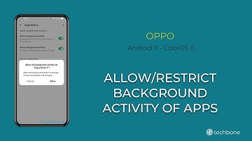 How to Allow/Restrict Background activity of Apps - Oppo [Android 11 - ColorOS 11]
