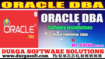 OracleDBA Tutorial || Software Installations || Oracle Enterprise Linux  by  shiva