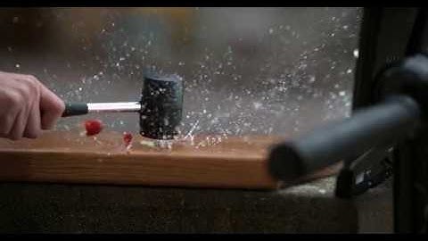 Grapes being smashed at 1000 fps using Phantom VEO 4K super slow motion camera.  Shot at 1000fps/4K