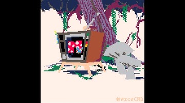 Mycelium Television making of timelapse in #picoCAD