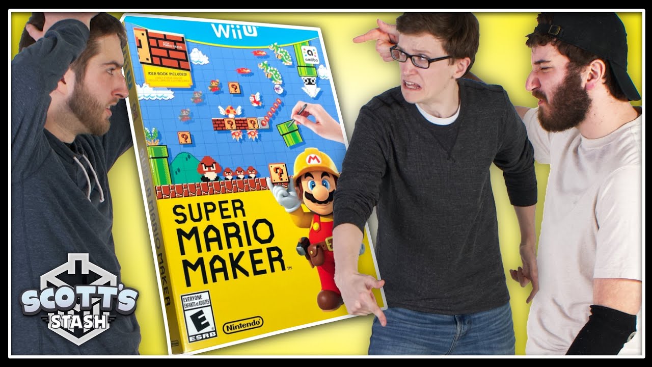 Scott, Sam and Eric Make a Bet in Super Mario Maker