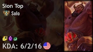 Sion Top vs Jayce - Solo - NA Challenger Patch 6.23(Highlights: https://youtu.be/K99CZ2K_DZw Player: Solo Nick: Jue VioIe Grace Team: Team Liquid Academy Rank: NA Challenger, 948 LP Skin: Barbarian Sion ..., 2016-11-28T09:26:13.000Z)