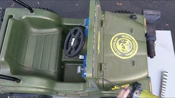 How to disassemble a Power Wheels Diego Jeep battery powered riding toy
