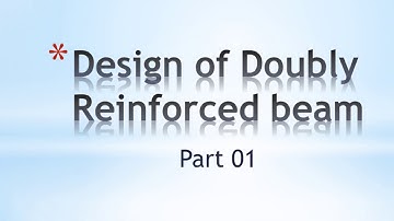 How To Design Doubly Reinforced Beam Using Excel Part 01 ( IS 456: 2000)