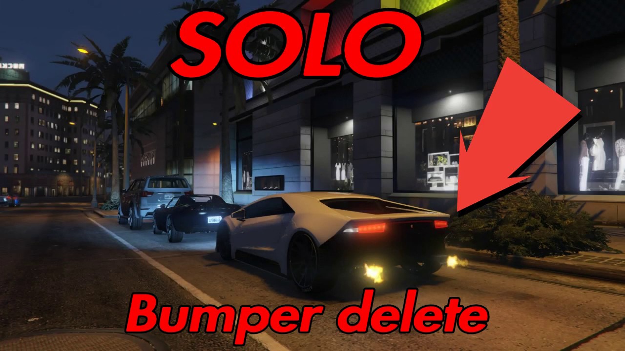 HOW TO REMOVE BUMPERS IN GTA 5 ONLINE CLEAN AND SOLO YouTube