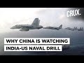 China Watches As Indian & American Warships, Fighter Jets Hold Joint Drill In Indian Ocean