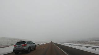 Driving Part 2 from Missoula to Butte, Montana / Winter Scenery of the Great White North