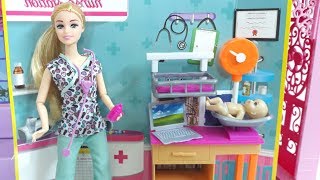 العاب باربي - باربي طبيبة الاطفال - الدكتورة باربي تعتني بالطفل -  New Barbie Baby Doctor