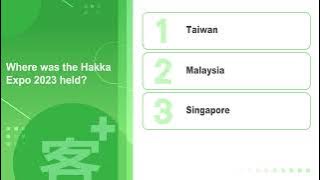Hakka 101 EP03:Where was the Hakka Expo 2023 held?