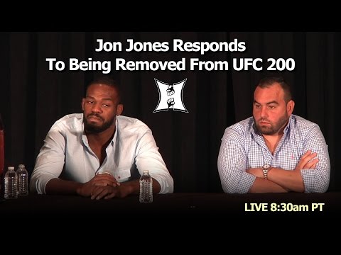 UFC 200's Jon Jones Responds To Being Removed From Main Evnet / USADA Findings (LIVE! 8:30am PT)