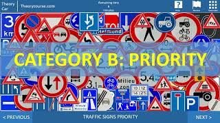 Traffic signs in the Netherlands - Priority - Car theory video course screenshot 3