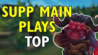 Support Main Plays Ornn Top and does something Top laners never do