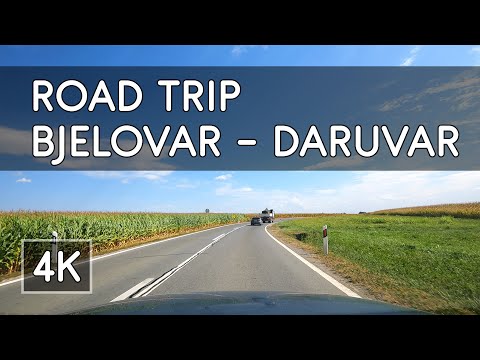 Road Trip: Bjelovar to Daruvar, Croatia - 4K UHD Virtual Travel