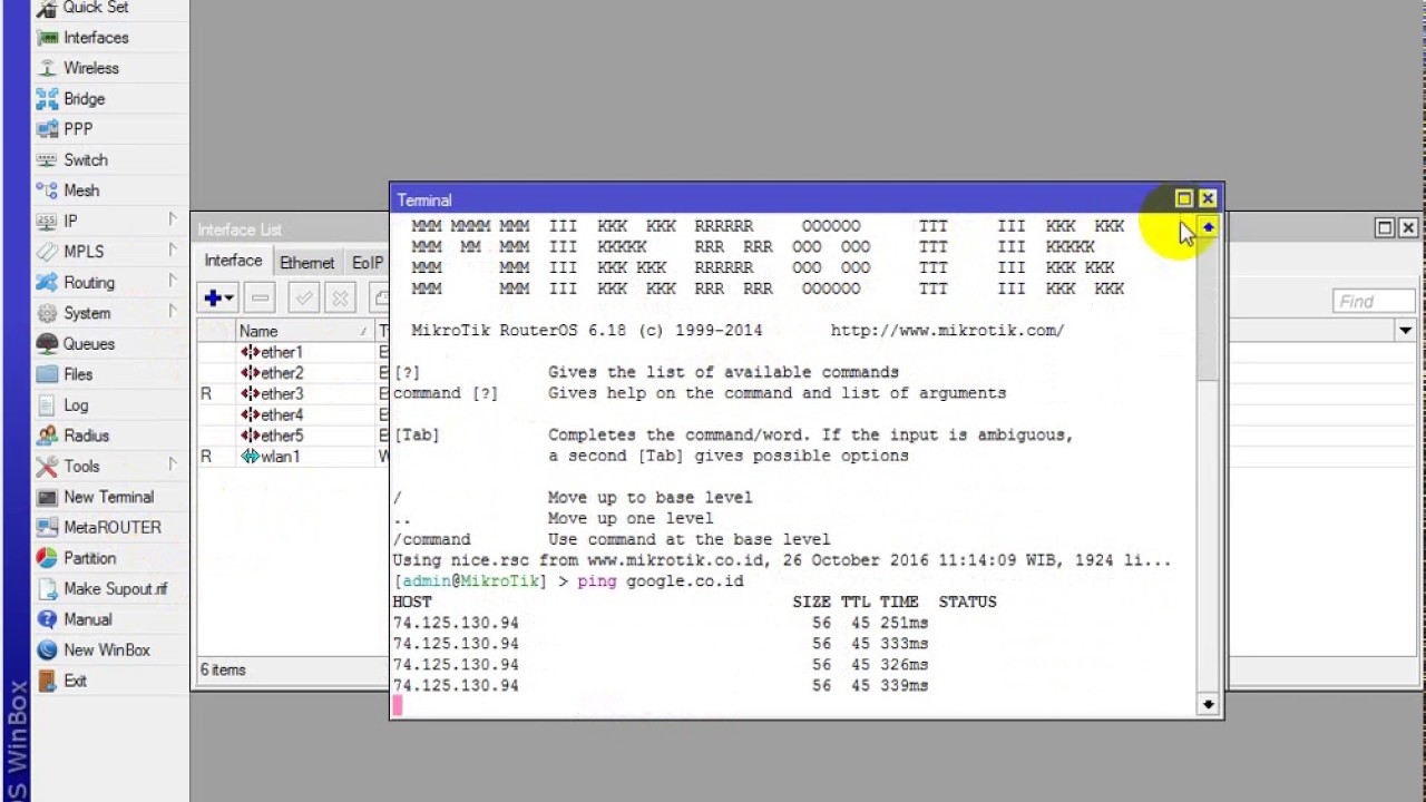 Mikrotik ping