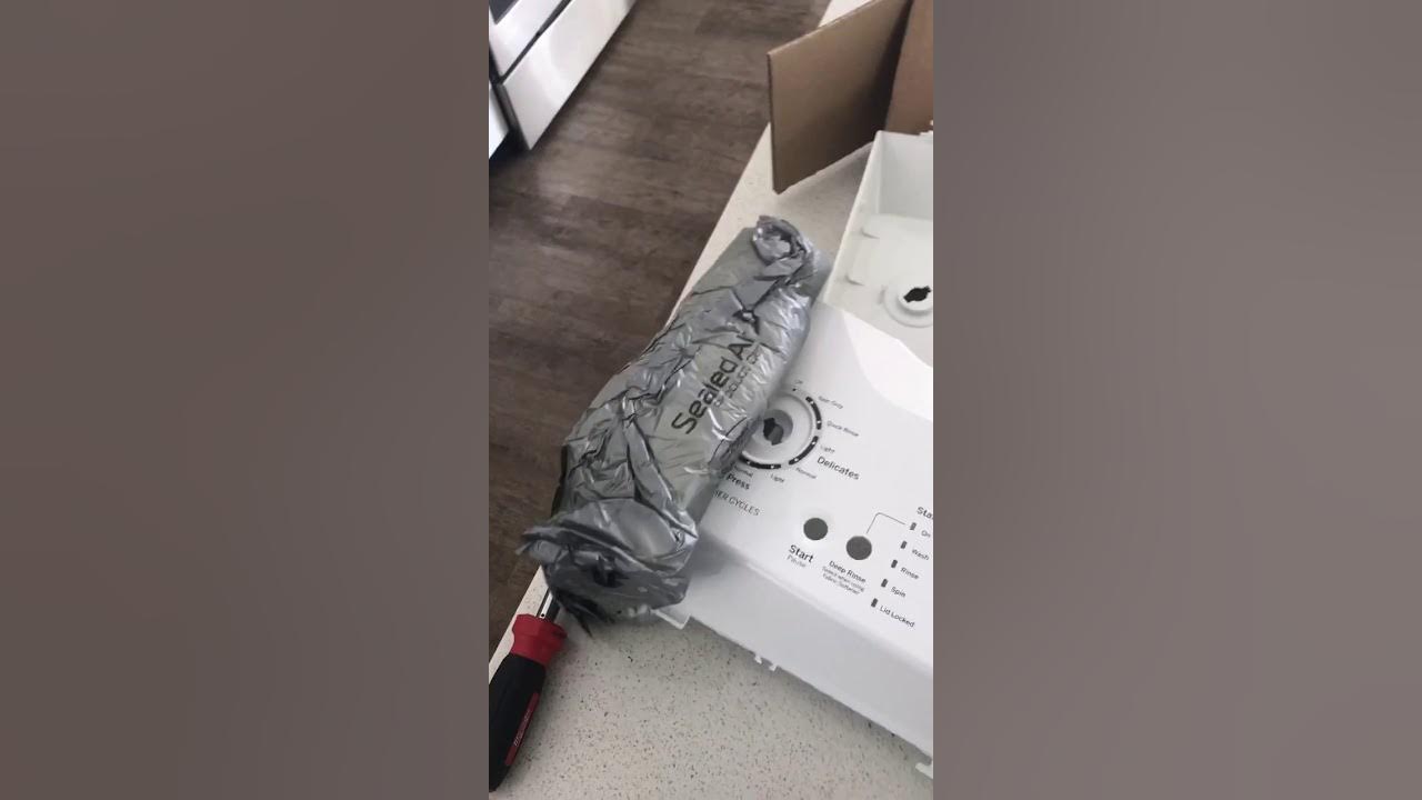 How to replace control panel on GE stackable washer / dryer YouTube