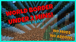 How To Make A World Border in Minecraft in 1minute (Minecraft Bedrock Commands)