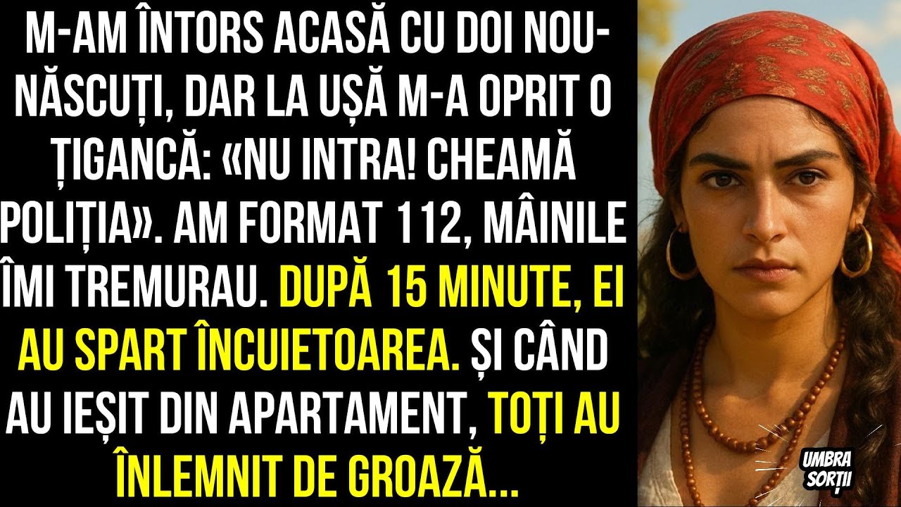 Mam întors acasă la ușă ma oprit o țigancă:Nu intra!Cheamă poliția am spart încuietoarea.ce am vazut
