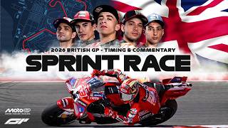 LIVE 🔴 | MotoGP - 2026 Silverstone | Sprint Race | BRITISH GP | Timing & Commentary