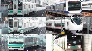 JR East Joban Line Trains - Commuter Train in Japan 2017