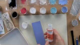Stampendous Painting With Powder Backgrounds