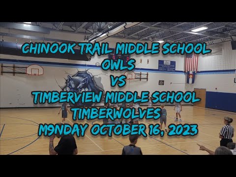 Chinook Trail Middle School vs Timberview MS (7th grade)  -  October 16, 2023