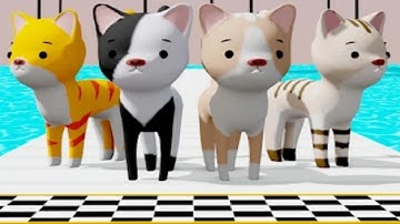 Cat Run - Fun Race 3D - All Levels Gameplay Walkthrough (Android,ios)