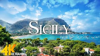 SICILY ITALY 4K UHD - Relaxing Music With Amazing Natural Landscape - Beautiful Nature