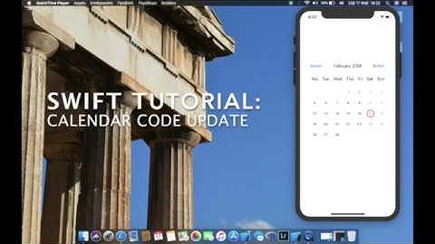 Swift tutorial(UPDATE) : How to create a fully working Calendar with a view lines of code