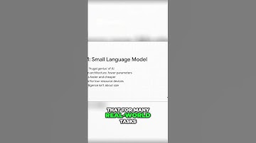 AI LLMs Explained: Small Language Models - AI for The Real World #ai #llm #ml #globalaiengineer