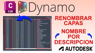 ⛔️ Lisp renombra Capas Autocad ➡️ No, mejor con Dynamo