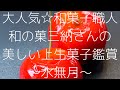 Japanese sweets 和菓子職人 三納さん 水無月の上生菓子の萌え断を鑑賞！