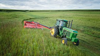 Mowing Ryegrass | John Deere 4640 & KUHN FC 4060 TCR