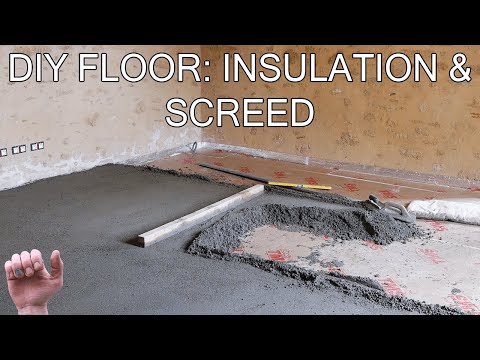 Video: Floor screed. Do-it-yourself screed under the warm floor