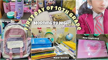 First Day as a 10th Grader ✨| 10th Grader Morning to Night routine | CBSE 10th grader study vlog |