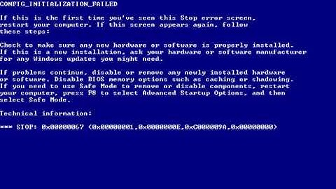 09 QEMU Machine Windows XP does not boot and config failed to initalize