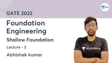 L 2 | Foundation Engineering | Shallow Foundation   | by Abhishek Kumar