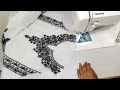 Embroidery Neck cutting &amp; stitching| ये वाली ट्रिक से आसानी से अस्तर लगा कर Heavy Neck बनाना सीखे